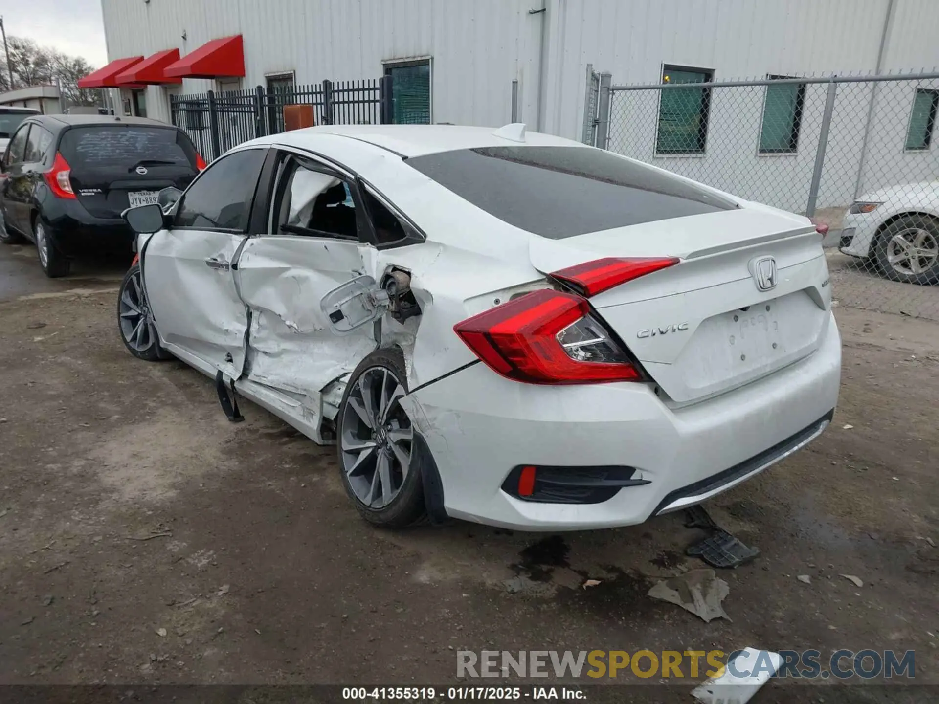3 Photograph of a damaged car 19XFC1F90KE003536 HONDA CIVIC 2019