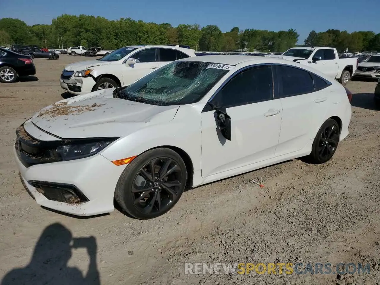 1 Photograph of a damaged car 19XFC2E87KE016346 HONDA CIVIC 2019