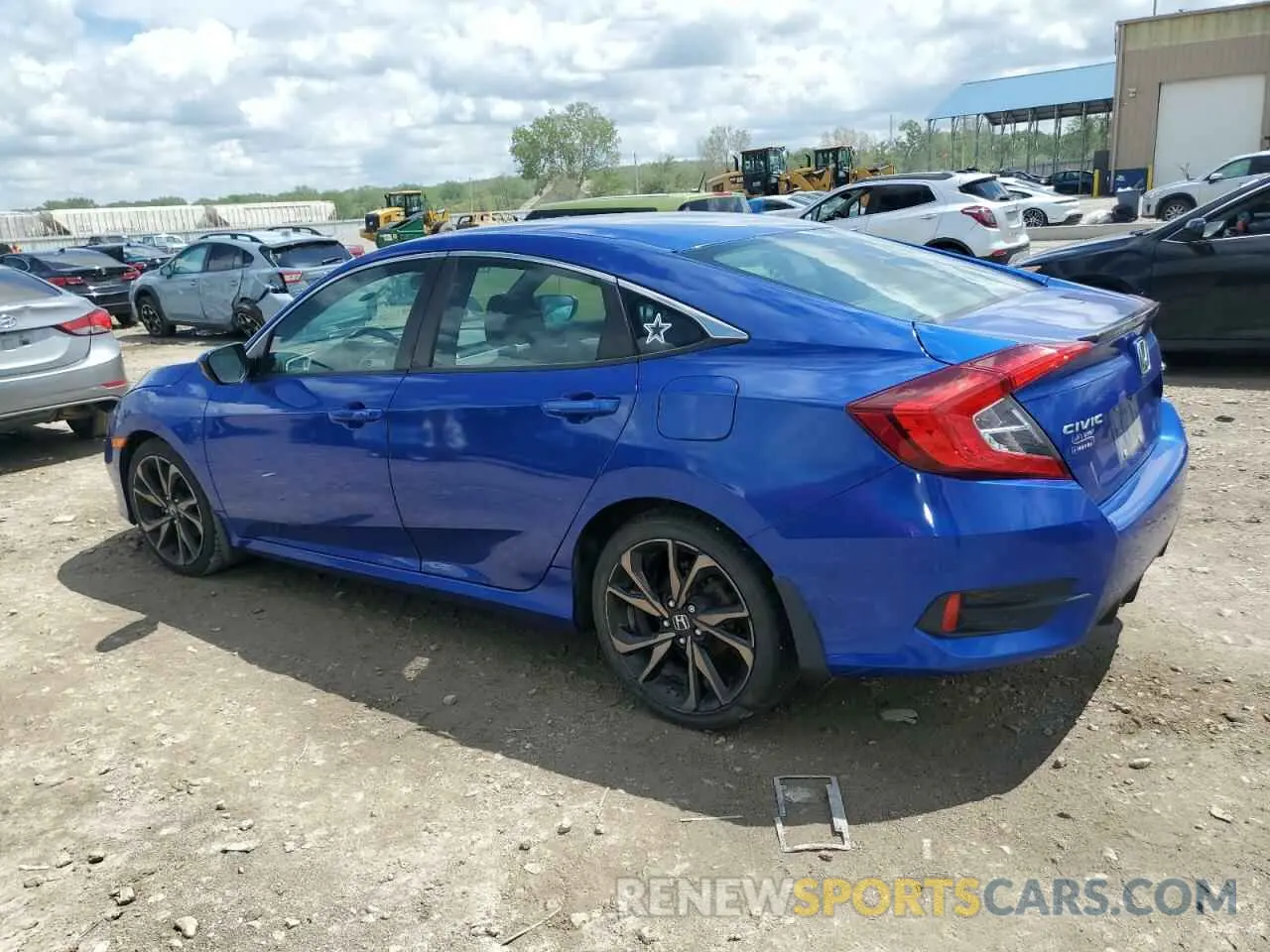 2 Фотография поврежденного автомобиля 19XFC2E8XKE014722 HONDA CIVIC 2019