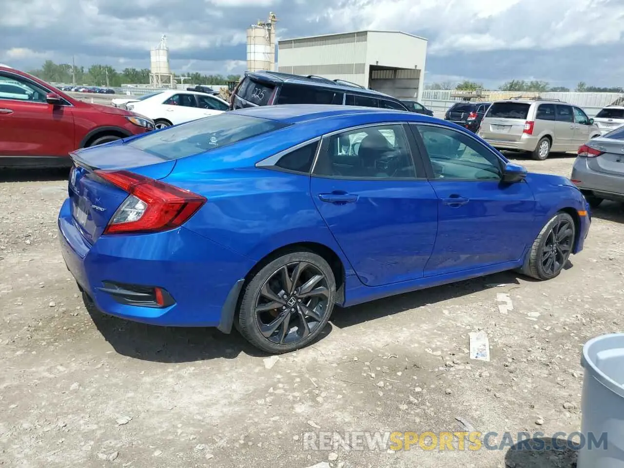 3 Фотография поврежденного автомобиля 19XFC2E8XKE014722 HONDA CIVIC 2019