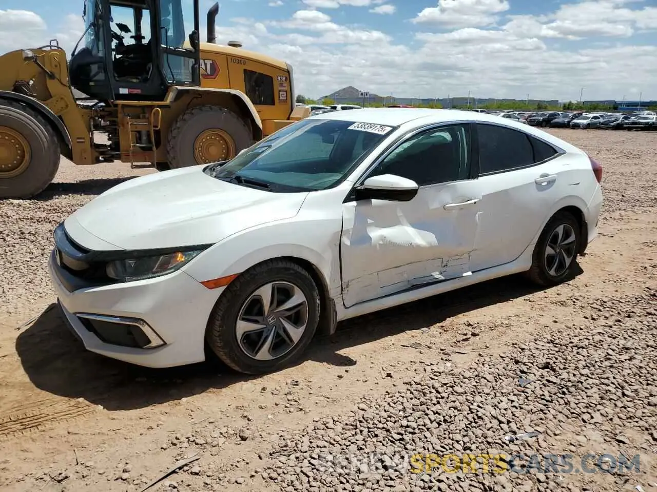1 Photograph of a damaged car 19XFC2F60KE027623 HONDA CIVIC 2019