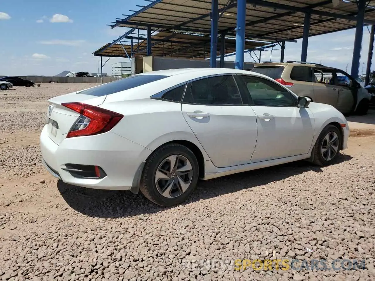 3 Photograph of a damaged car 19XFC2F60KE027623 HONDA CIVIC 2019