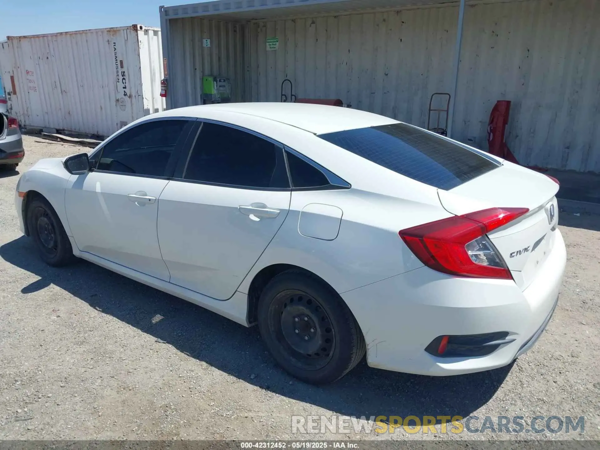 3 Photograph of a damaged car 19XFC2F60KE208043 HONDA CIVIC 2019