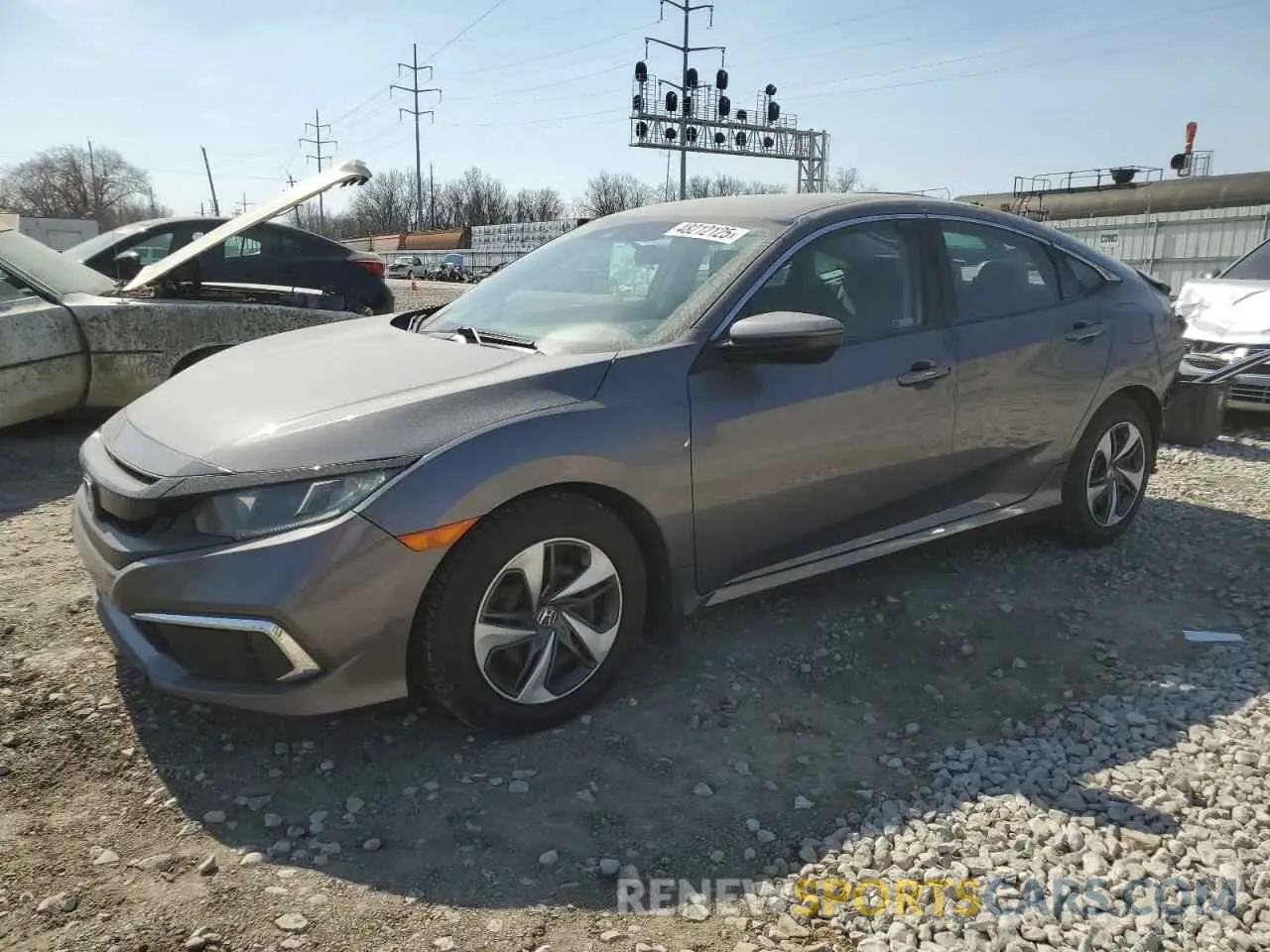 1 Photograph of a damaged car 19XFC2F61KE020549 HONDA CIVIC 2019