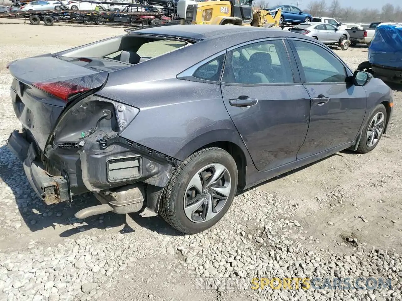 3 Photograph of a damaged car 19XFC2F61KE020549 HONDA CIVIC 2019