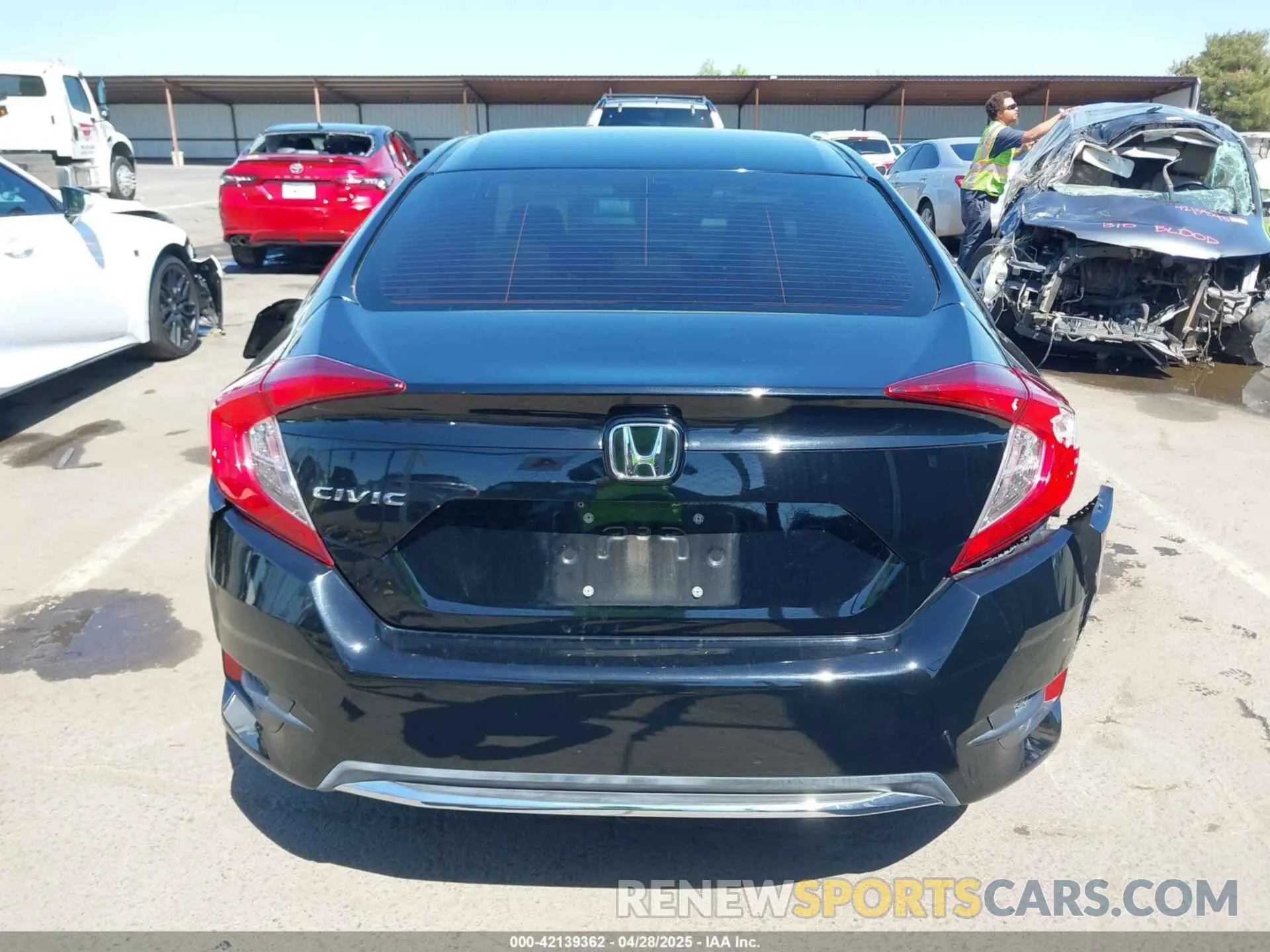 16 Photograph of a damaged car 19XFC2F61KE202252 HONDA CIVIC 2019