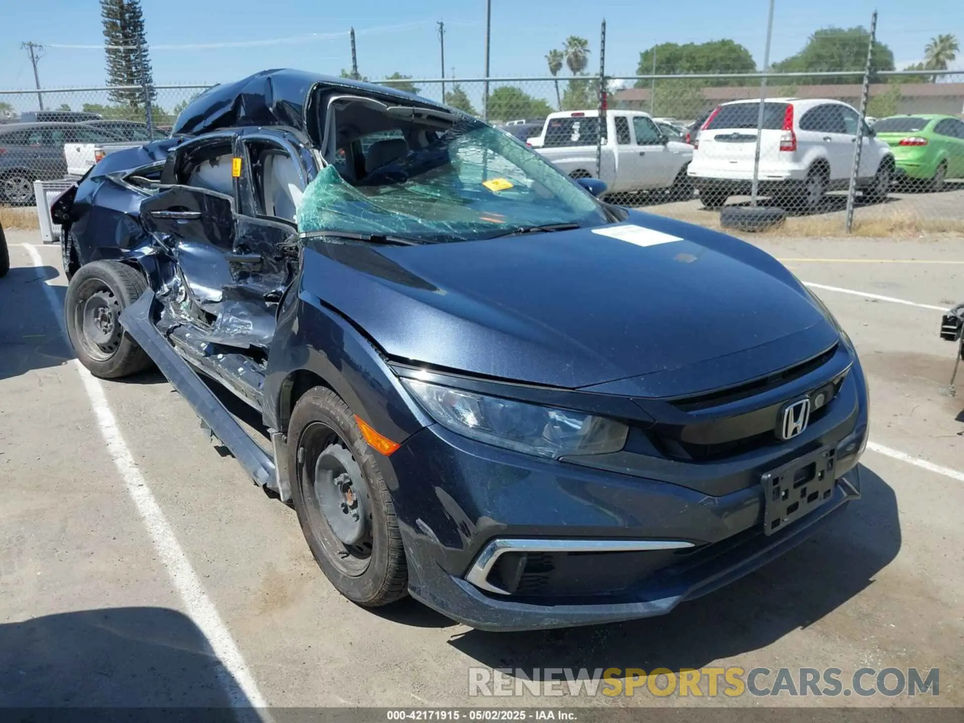1 Photograph of a damaged car 19XFC2F61KE207080 HONDA CIVIC 2019