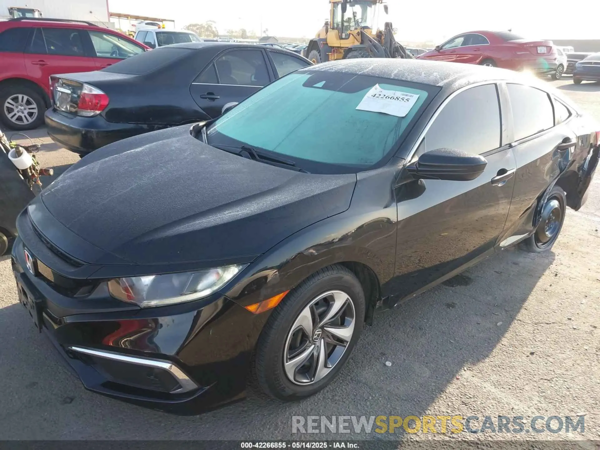 2 Photograph of a damaged car 19XFC2F61KE211940 HONDA CIVIC 2019