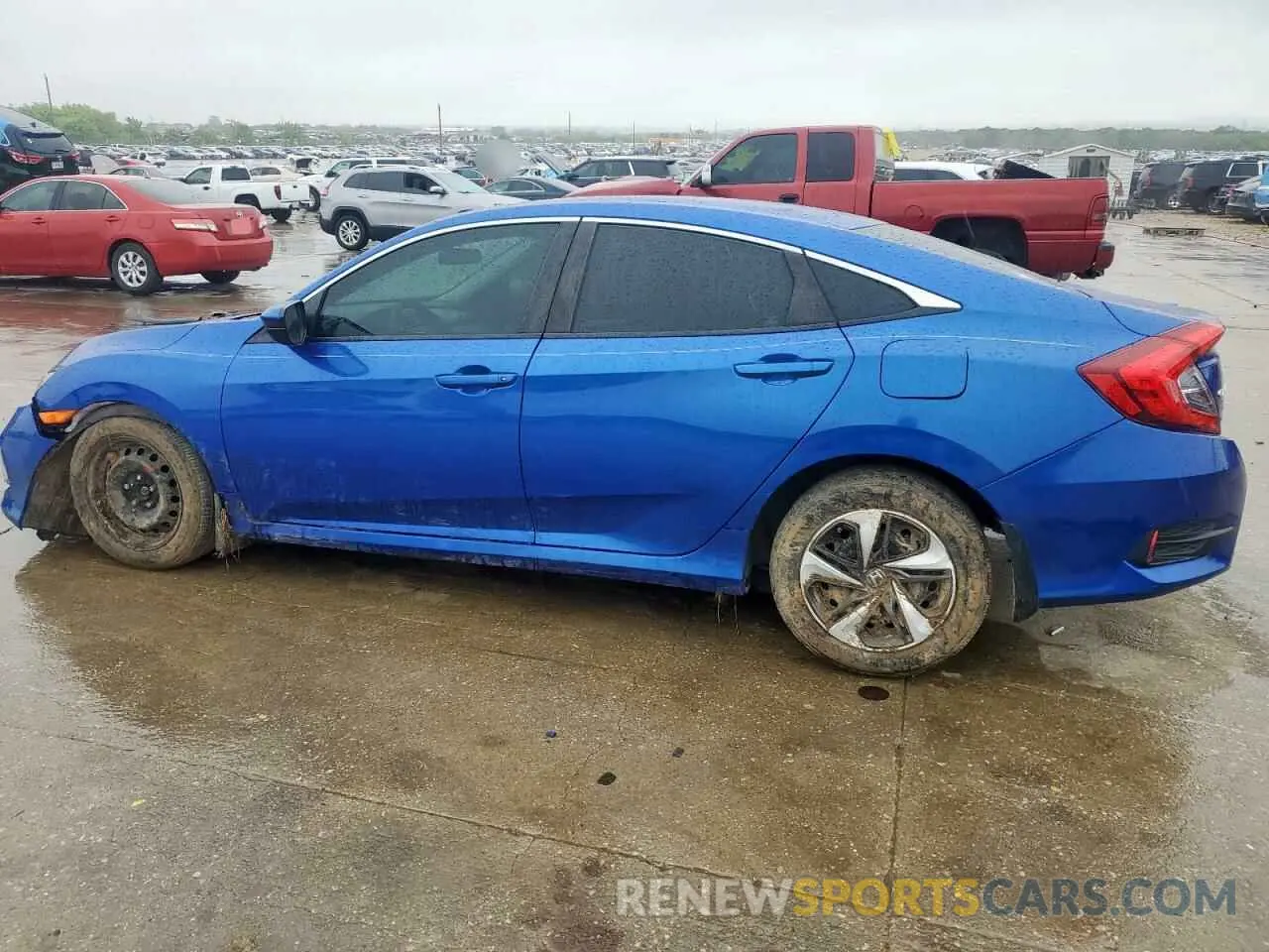 2 Photograph of a damaged car 19XFC2F62KE007843 HONDA CIVIC 2019