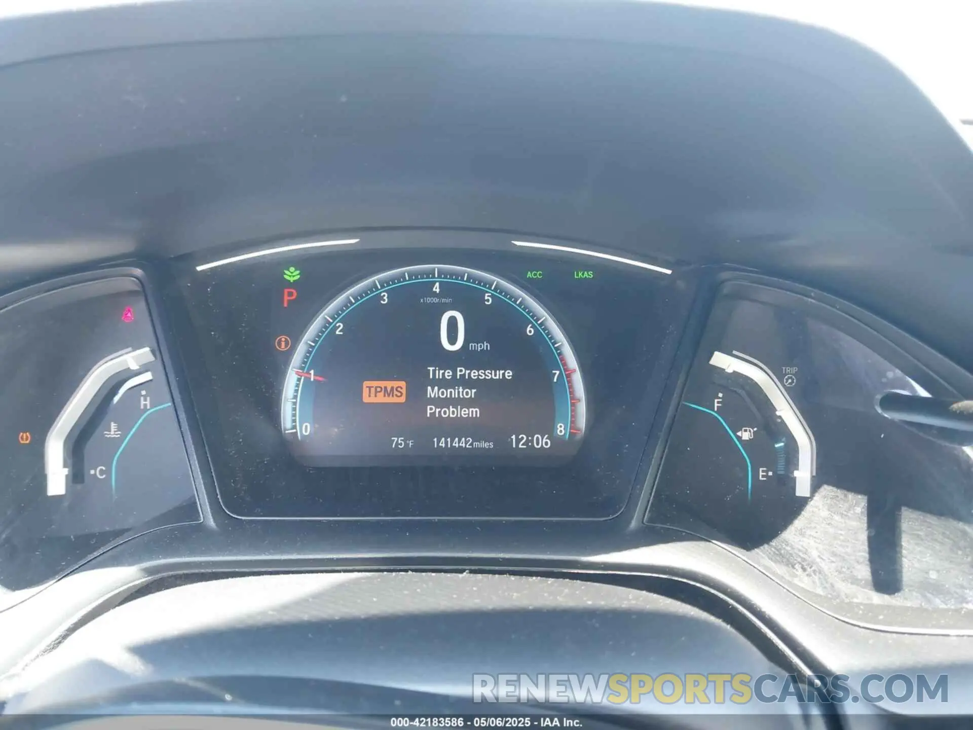 7 Фотография поврежденного автомобиля 19XFC2F62KE010340 HONDA CIVIC 2019