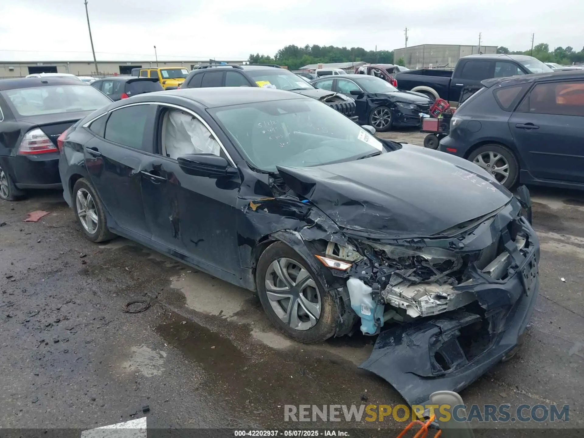 1 Фотография поврежденного автомобиля 19XFC2F62KE034797 HONDA CIVIC 2019