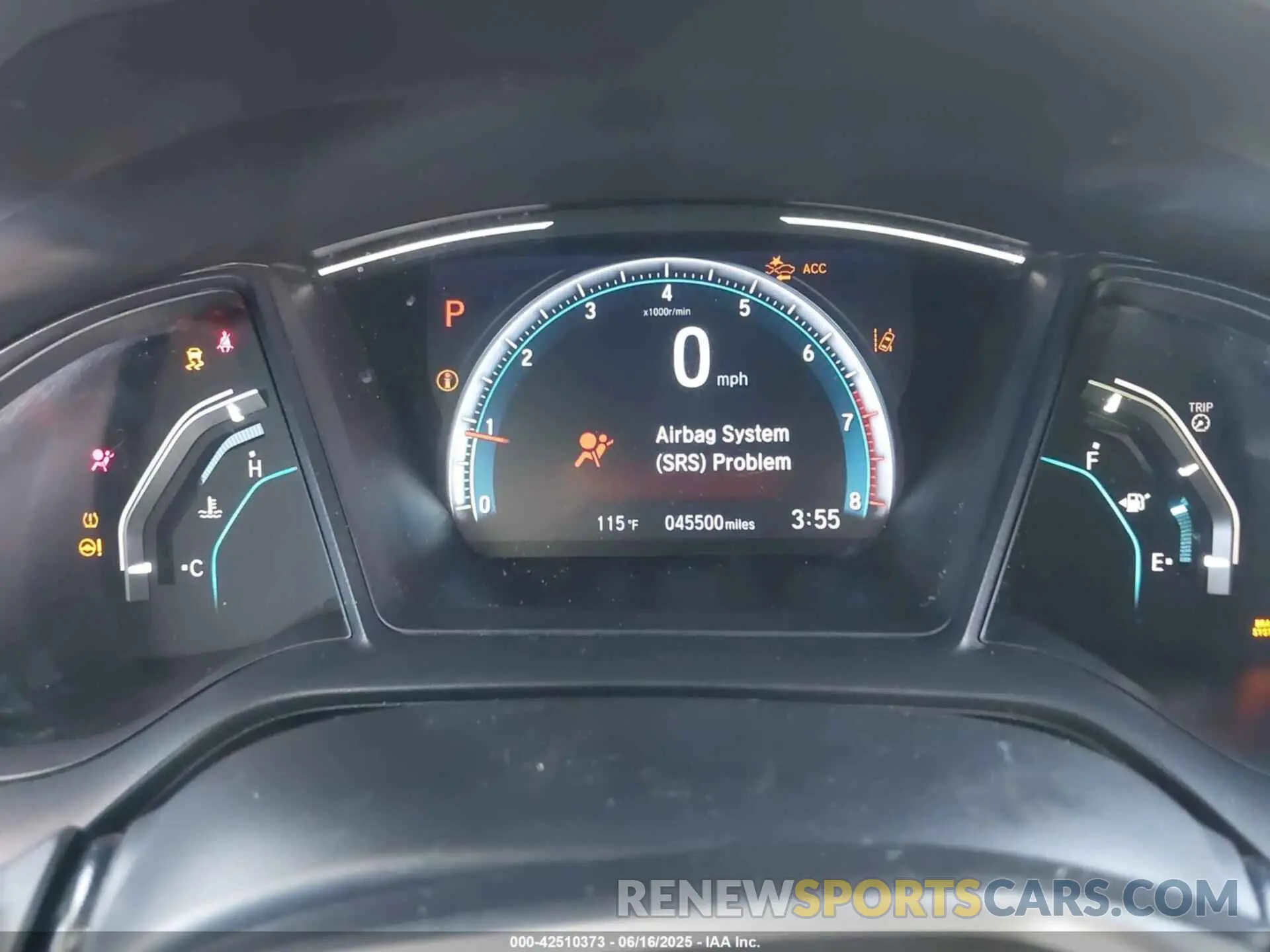 7 Photograph of a damaged car 19XFC2F62KE202213 HONDA CIVIC 2019