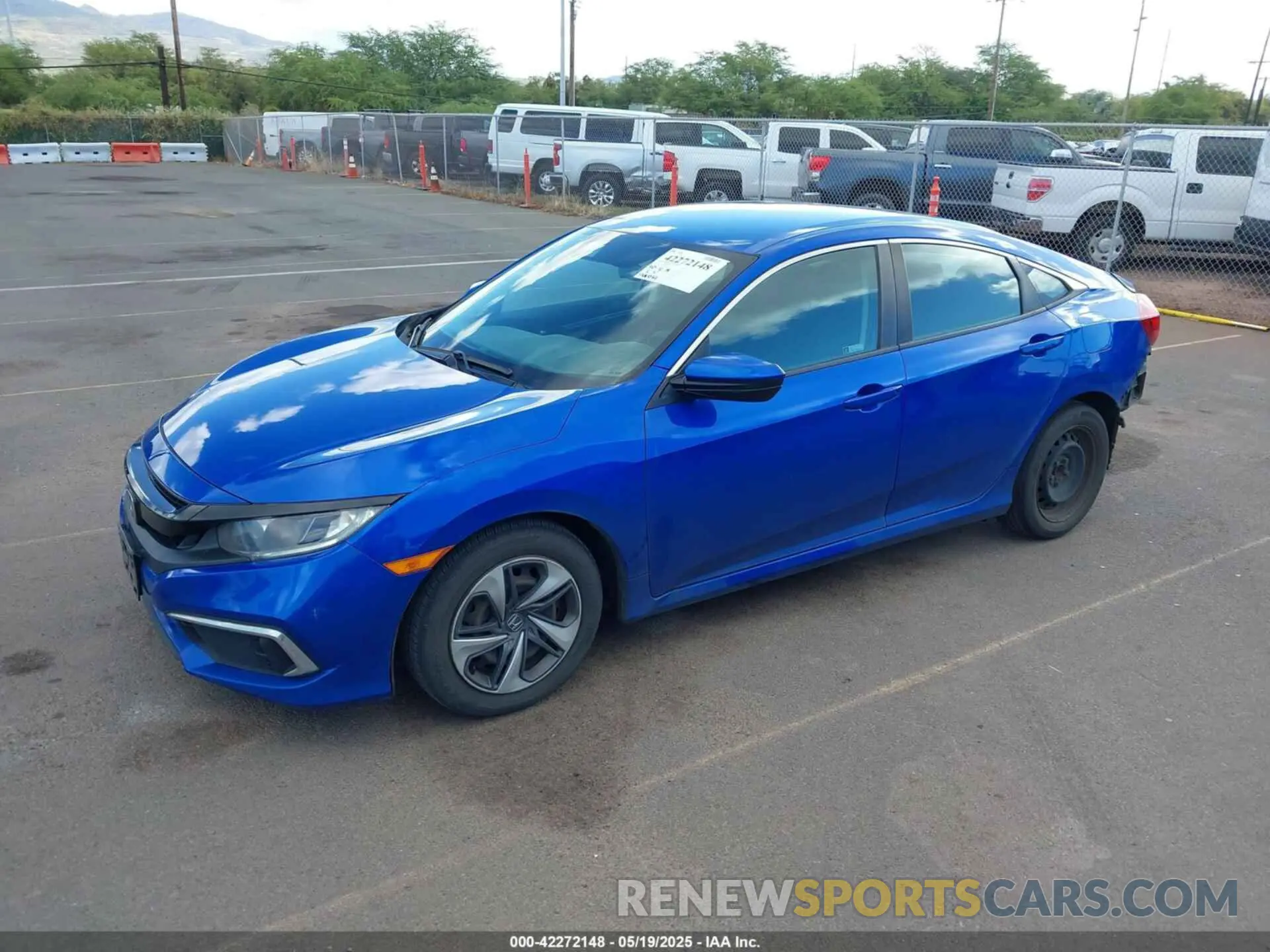 2 Photograph of a damaged car 19XFC2F63KE035117 HONDA CIVIC 2019