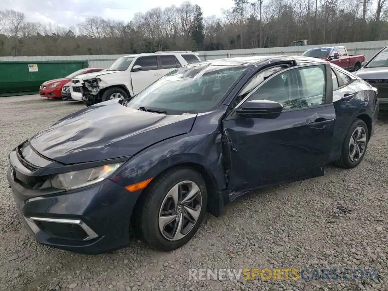 1 Photograph of a damaged car 19XFC2F63KE051561 HONDA CIVIC 2019