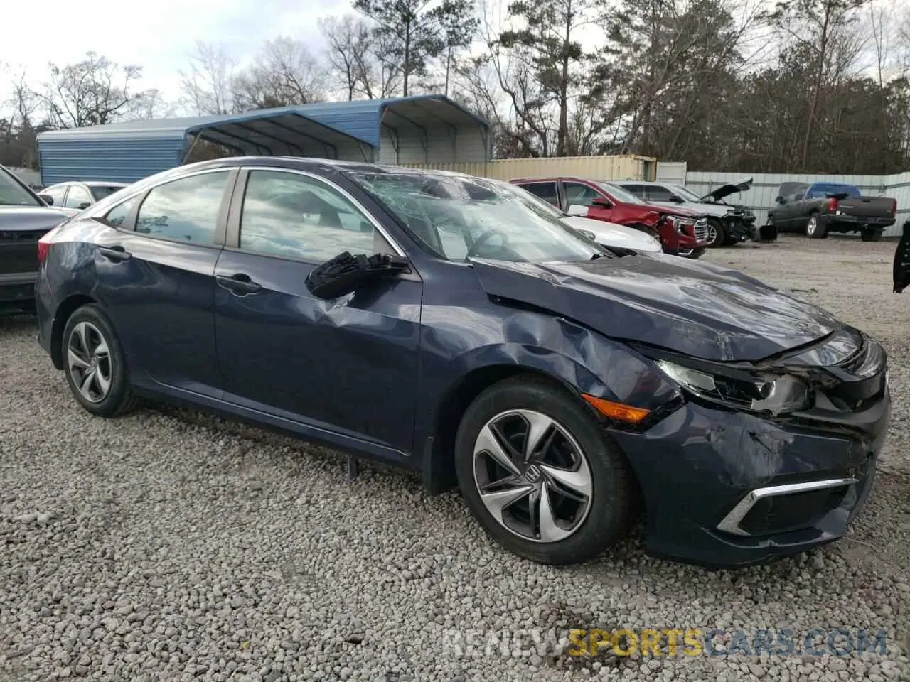 4 Photograph of a damaged car 19XFC2F63KE051561 HONDA CIVIC 2019