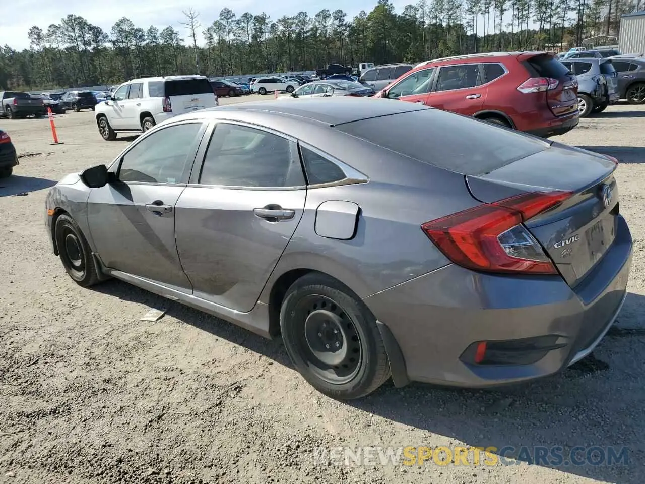 2 Photograph of a damaged car 19XFC2F65KE032073 HONDA CIVIC 2019