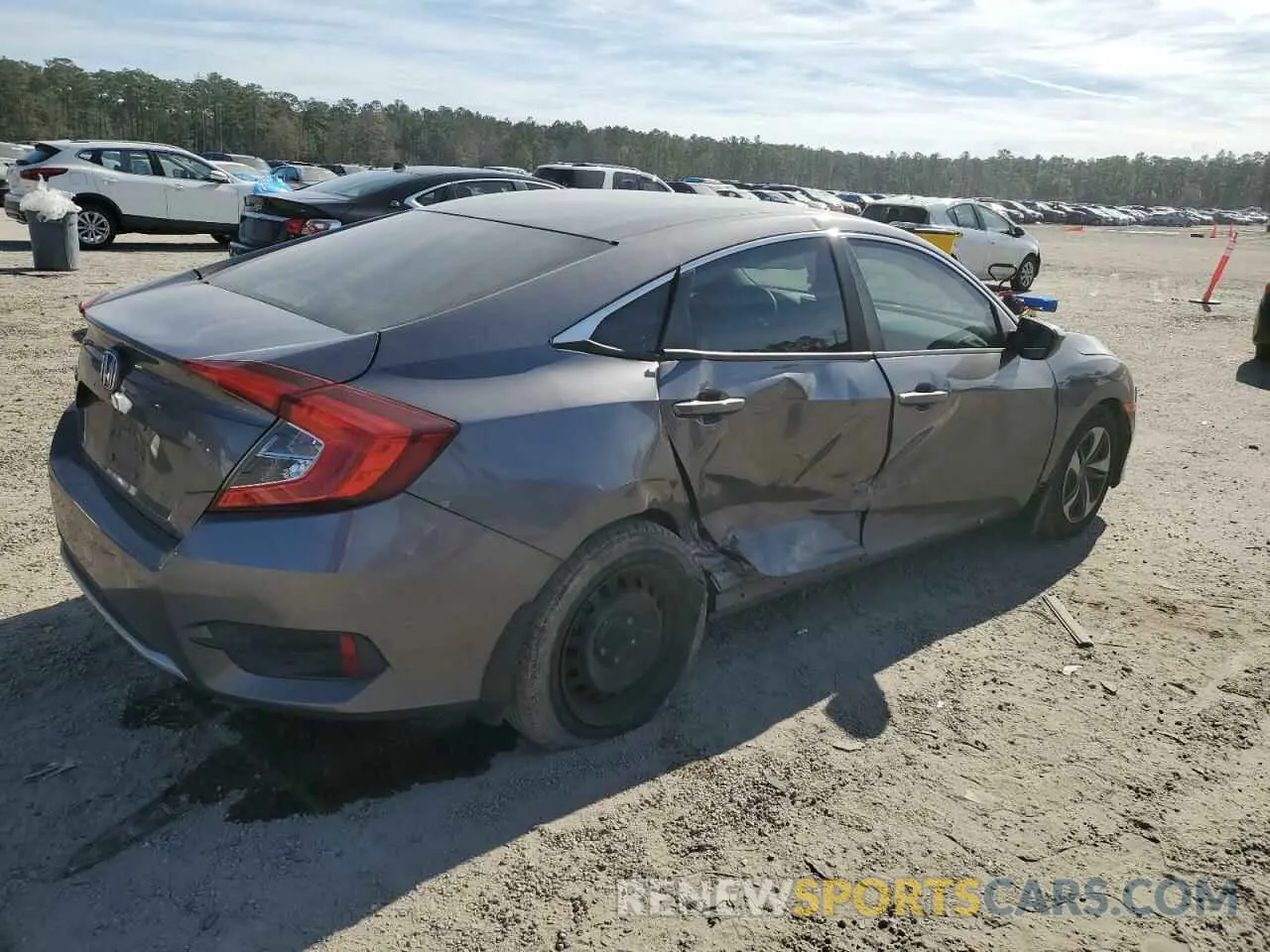 3 Photograph of a damaged car 19XFC2F65KE032073 HONDA CIVIC 2019