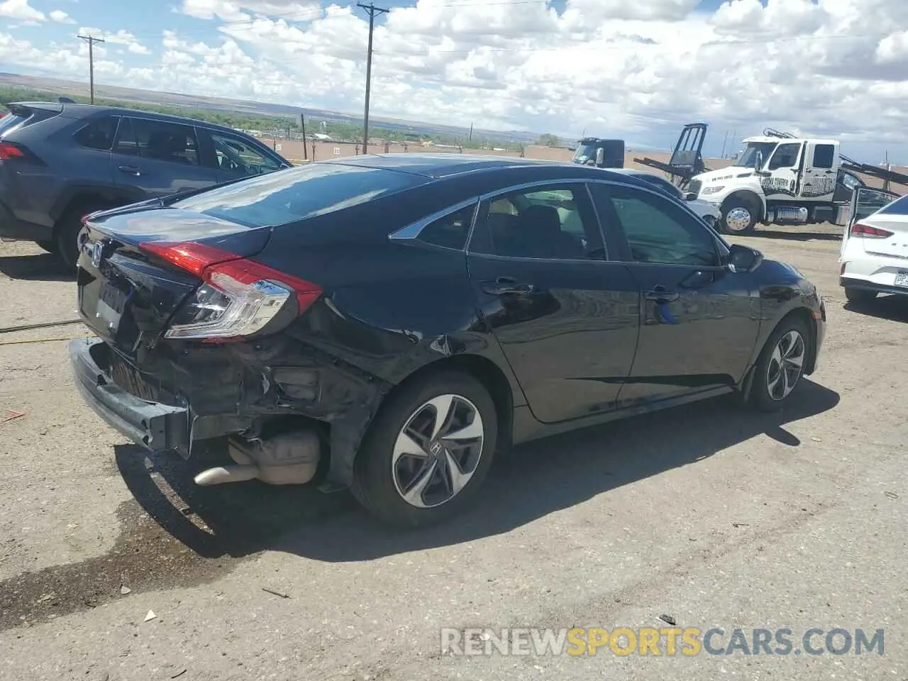 3 Photograph of a damaged car 19XFC2F65KE035572 HONDA CIVIC 2019