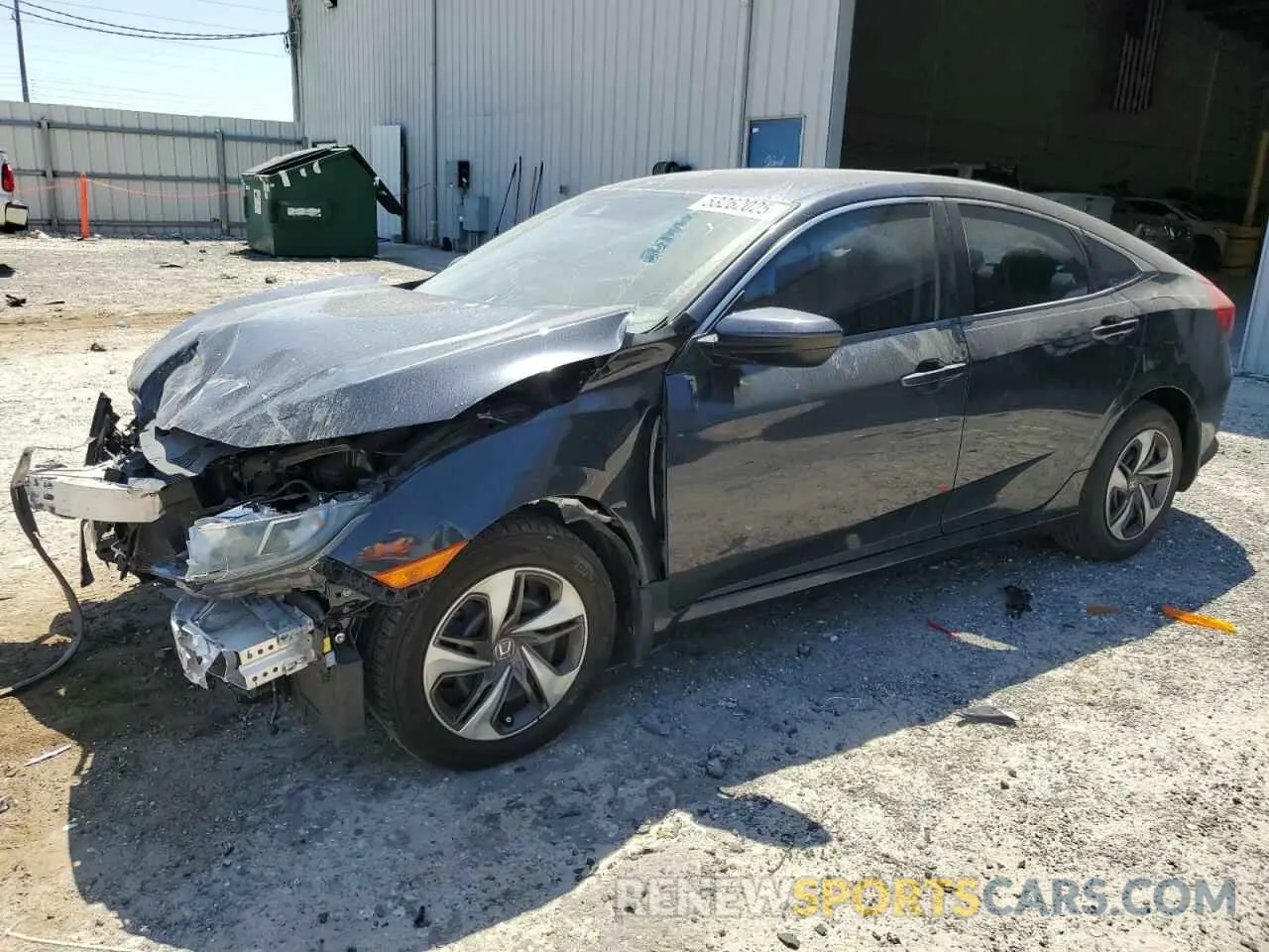 1 Photograph of a damaged car 19XFC2F66KE003911 HONDA CIVIC 2019