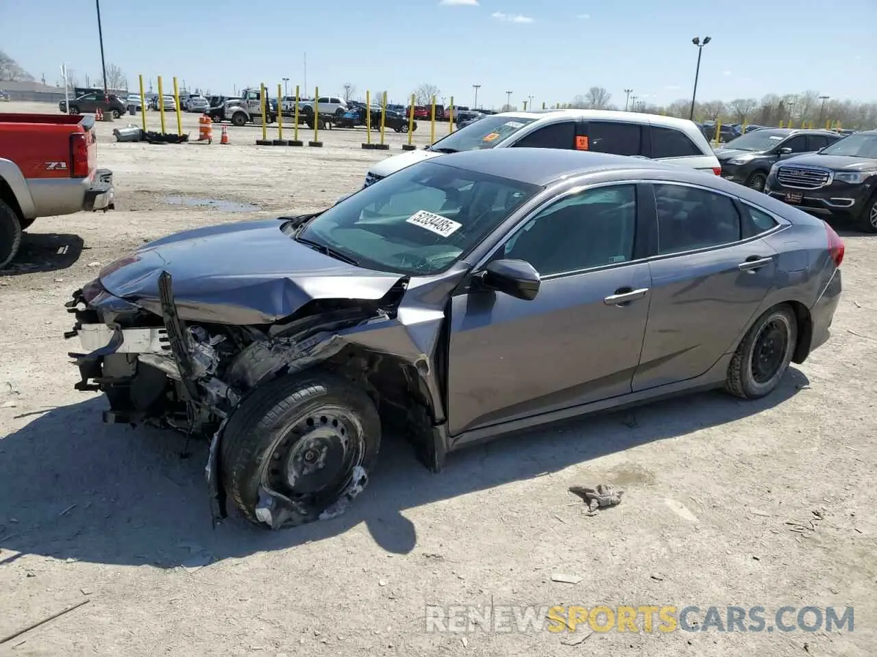 1 Фотография поврежденного автомобиля 19XFC2F66KE012771 HONDA CIVIC 2019