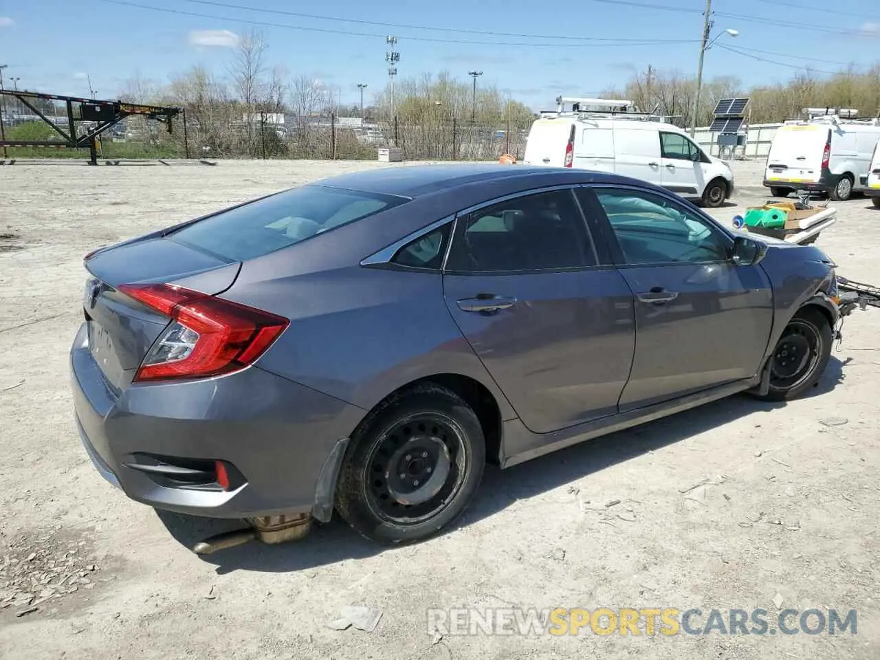 3 Фотография поврежденного автомобиля 19XFC2F66KE012771 HONDA CIVIC 2019