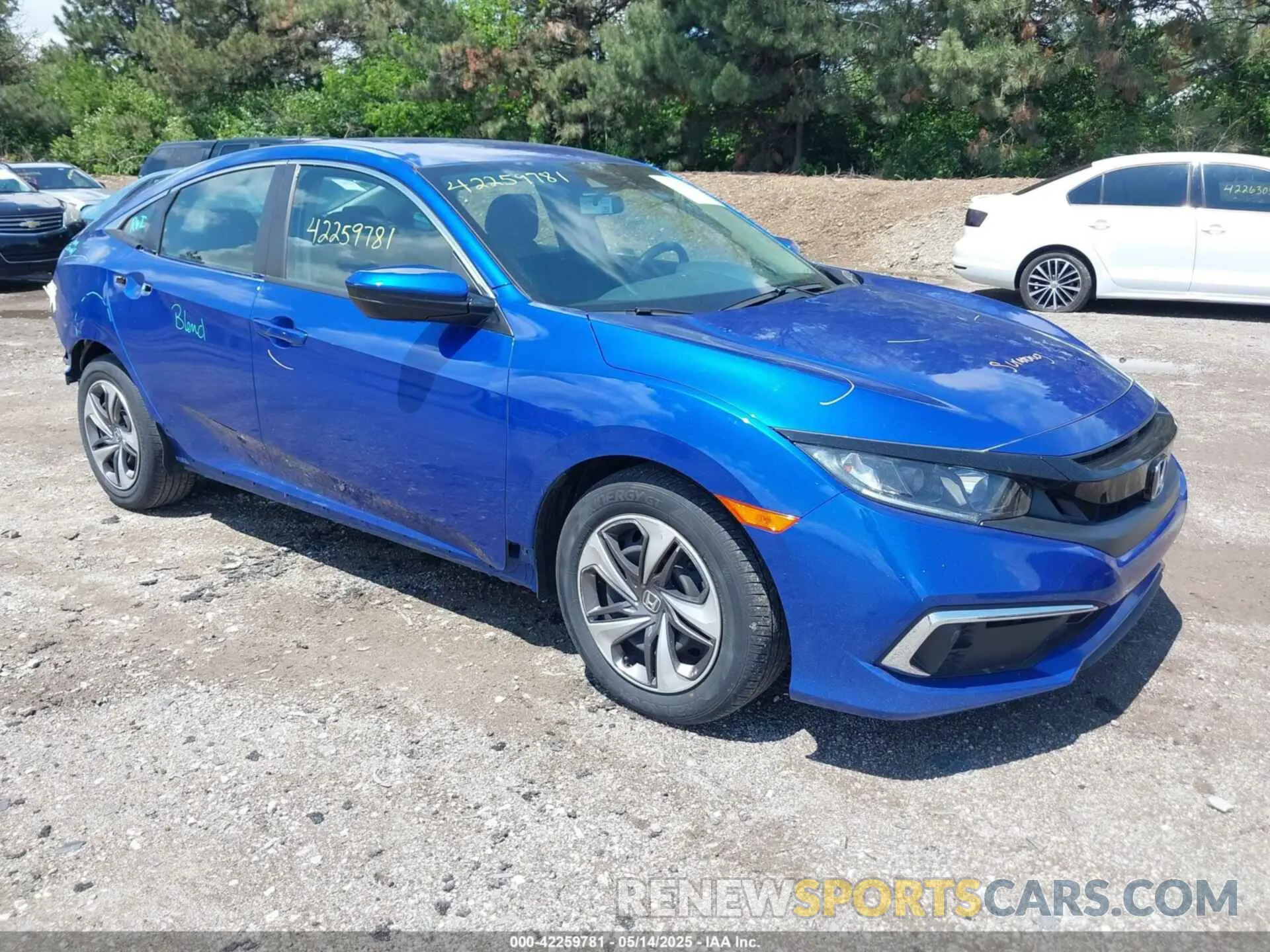 1 Photograph of a damaged car 19XFC2F66KE031966 HONDA CIVIC 2019