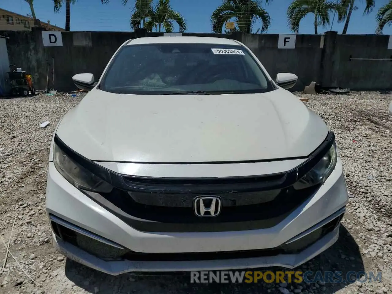 5 Фотография поврежденного автомобиля 19XFC2F67KE024122 HONDA CIVIC 2019