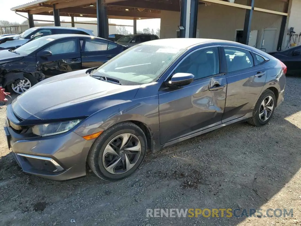 1 Photograph of a damaged car 19XFC2F67KE027473 HONDA CIVIC 2019
