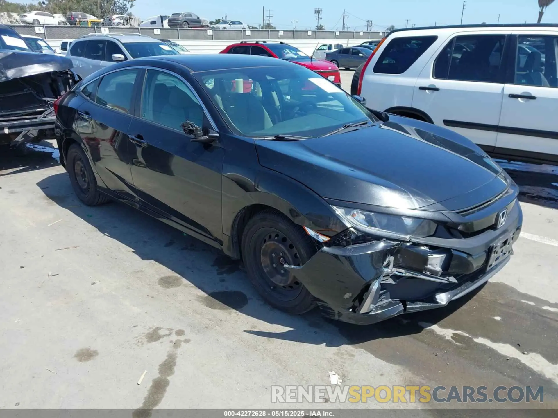 1 Фотография поврежденного автомобиля 19XFC2F68KE213829 HONDA CIVIC 2019