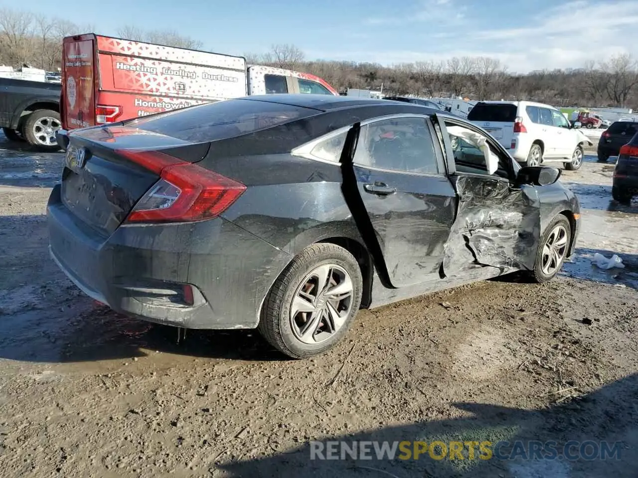3 Photograph of a damaged car 19XFC2F69KE012618 HONDA CIVIC 2019