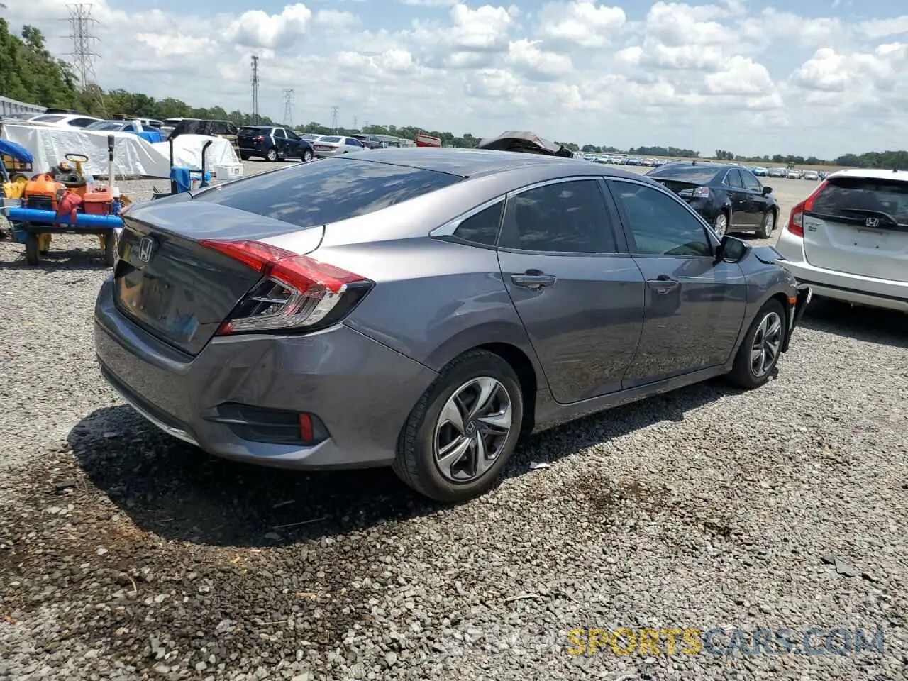 3 Фотография поврежденного автомобиля 19XFC2F69KE019262 HONDA CIVIC 2019