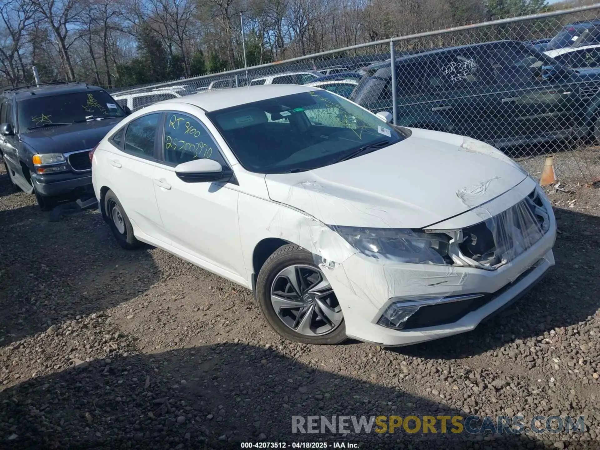 1 Фотография поврежденного автомобиля 19XFC2F6XKE006228 HONDA CIVIC 2019