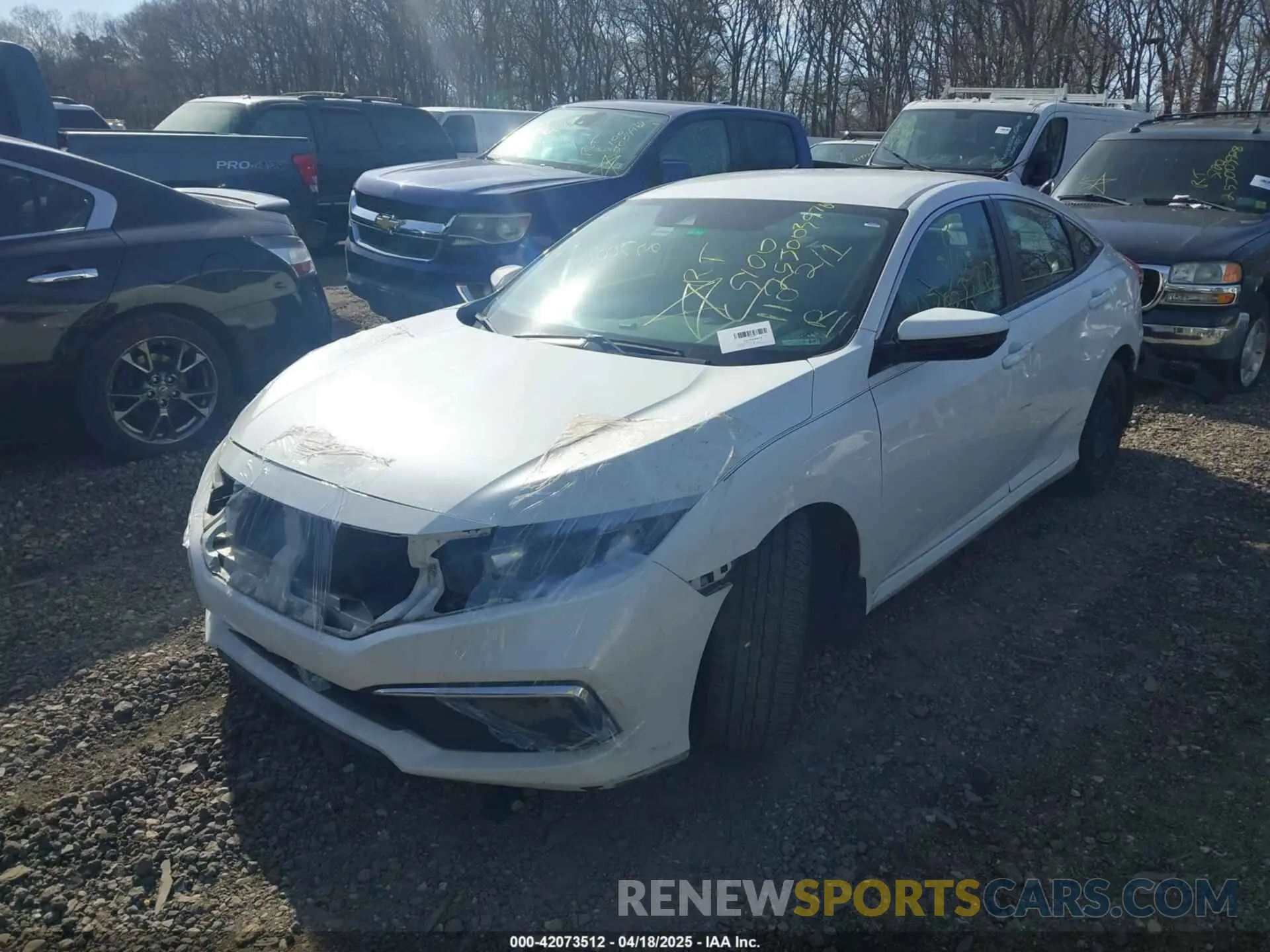 2 Фотография поврежденного автомобиля 19XFC2F6XKE006228 HONDA CIVIC 2019