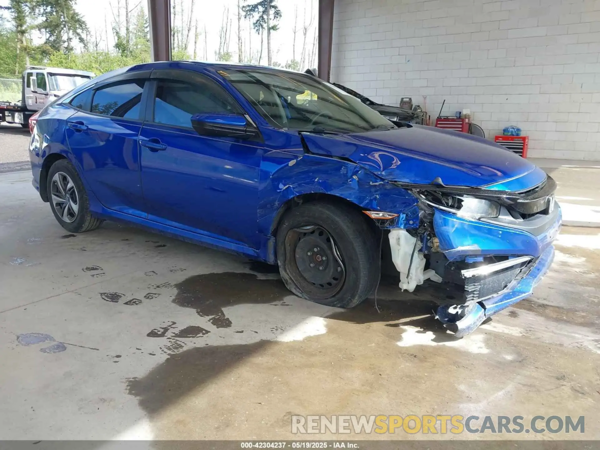 1 Photograph of a damaged car 19XFC2F6XKE007850 HONDA CIVIC 2019
