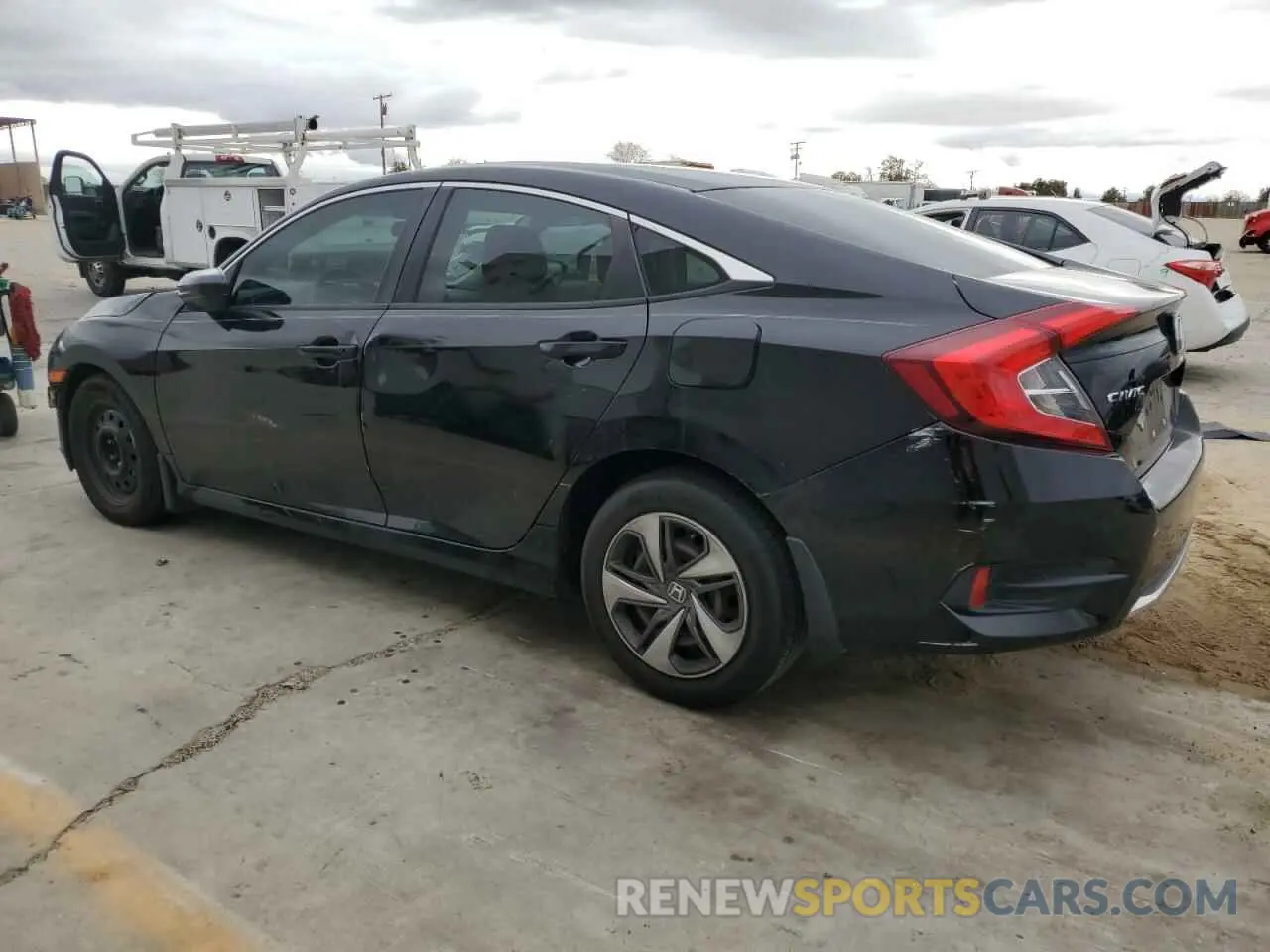 2 Photograph of a damaged car 19XFC2F6XKE051458 HONDA CIVIC 2019