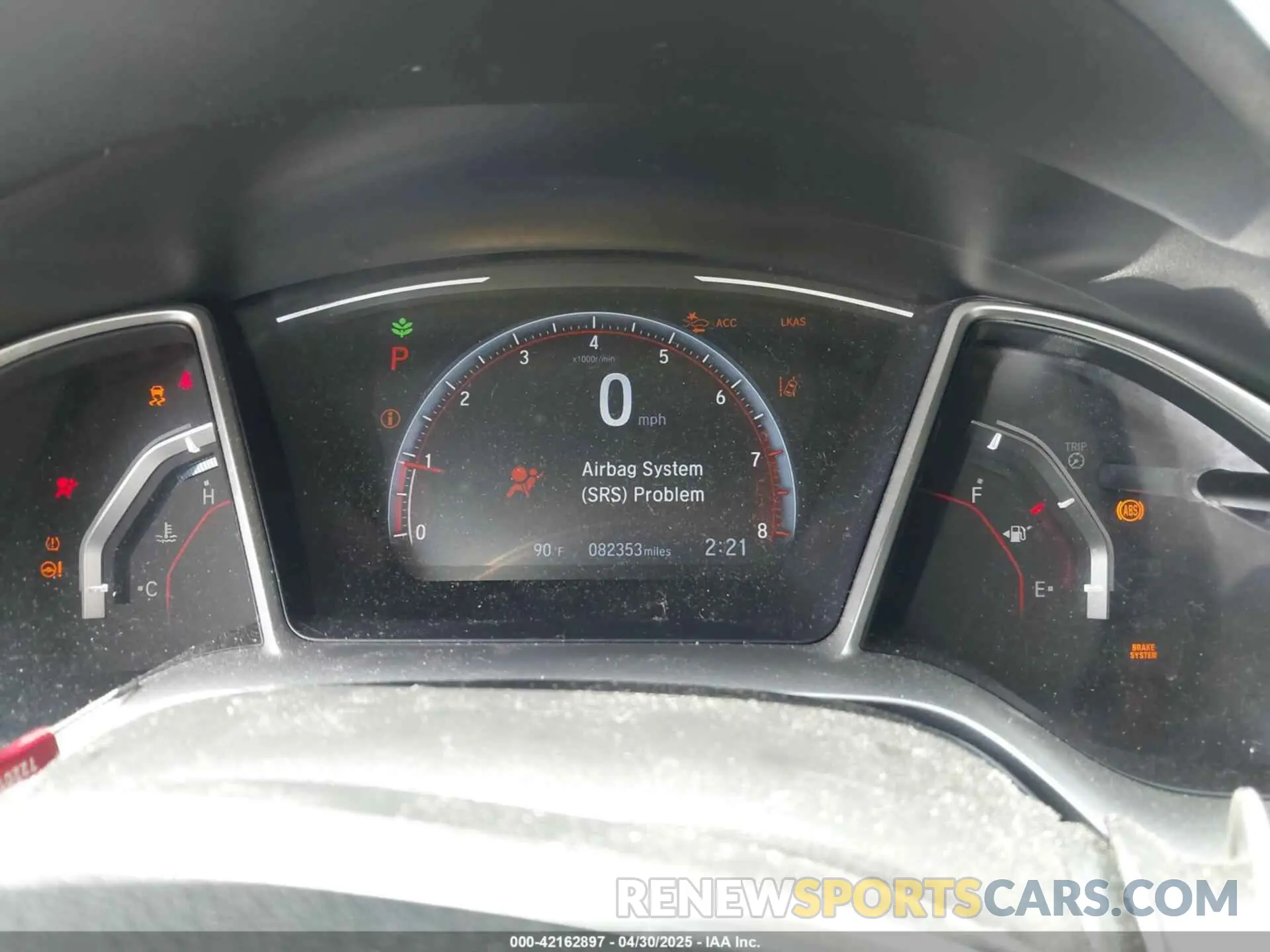 7 Photograph of a damaged car 19XFC2F80KE049025 HONDA CIVIC 2019