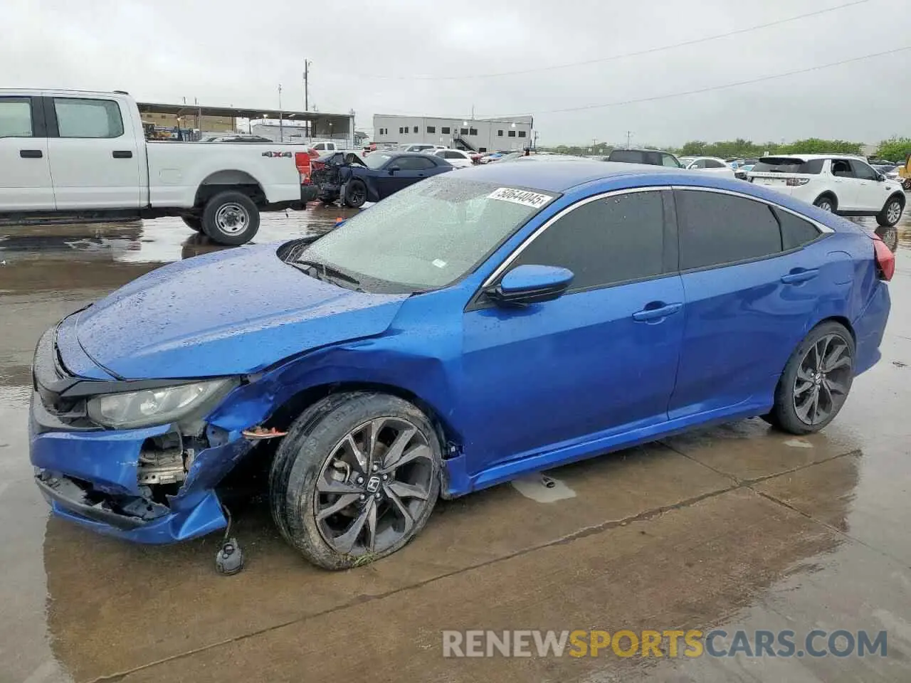 1 Photograph of a damaged car 19XFC2F82KE022215 HONDA CIVIC 2019