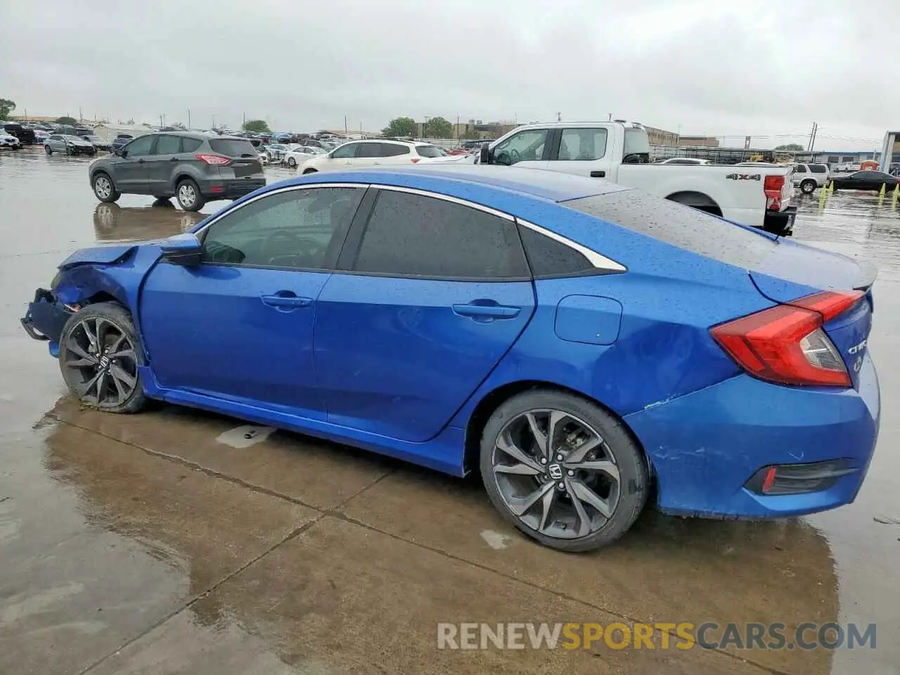 2 Photograph of a damaged car 19XFC2F82KE022215 HONDA CIVIC 2019