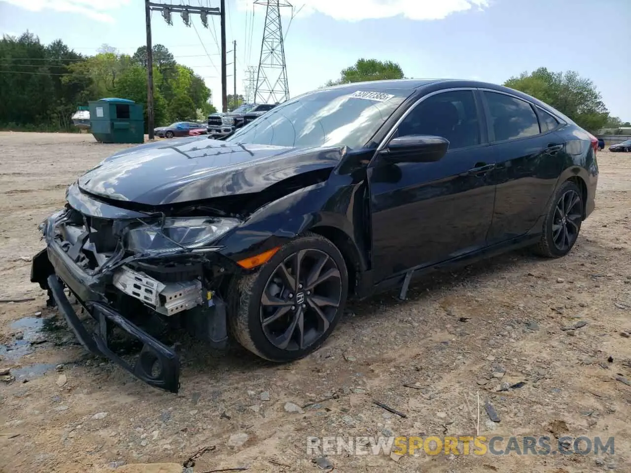 1 Photograph of a damaged car 19XFC2F83KE045342 HONDA CIVIC 2019