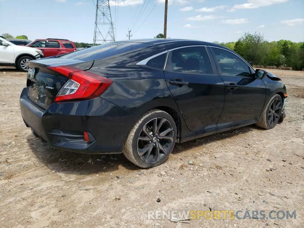 3 Photograph of a damaged car 19XFC2F83KE045342 HONDA CIVIC 2019