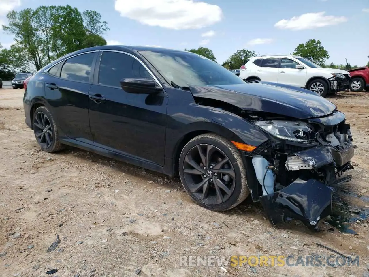 4 Photograph of a damaged car 19XFC2F83KE045342 HONDA CIVIC 2019