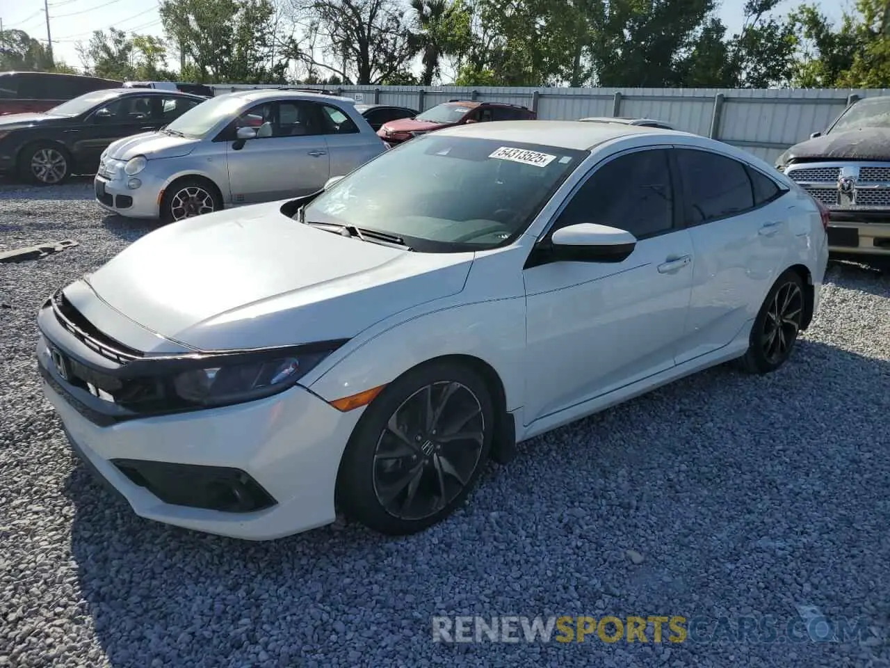 1 Photograph of a damaged car 19XFC2F85KE012407 HONDA CIVIC 2019