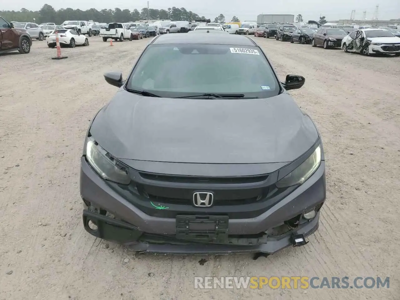 5 Фотография поврежденного автомобиля 19XFC2F85KE043656 HONDA CIVIC 2019