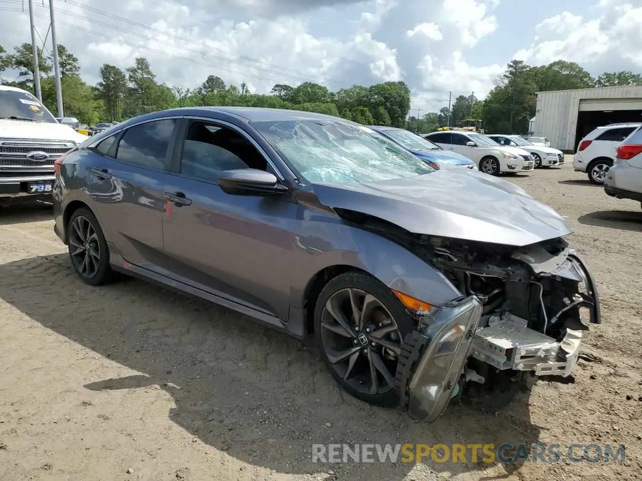 4 Photograph of a damaged car 19XFC2F87KE032903 HONDA CIVIC 2019