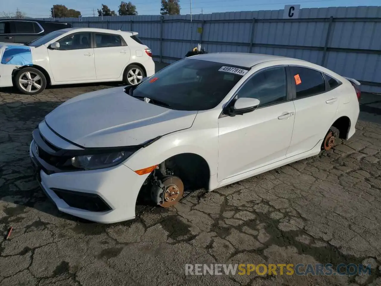 1 Photograph of a damaged car 19XFC2F87KE205609 HONDA CIVIC 2019