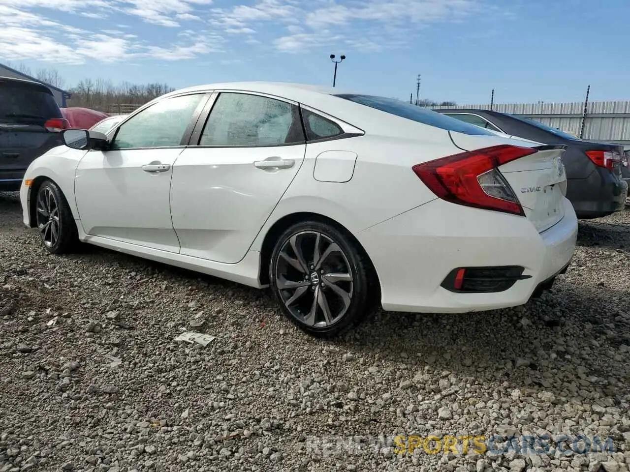 2 Photograph of a damaged car 19XFC2F88KE002227 HONDA CIVIC 2019