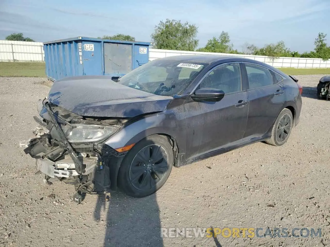 1 Фотография поврежденного автомобиля 19XFC2F88KE033848 HONDA CIVIC 2019