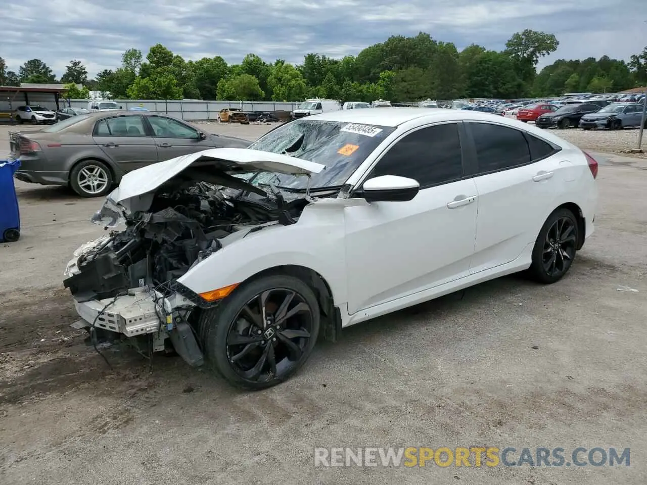 1 Photograph of a damaged car 19XFC2F89KE008666 HONDA CIVIC 2019