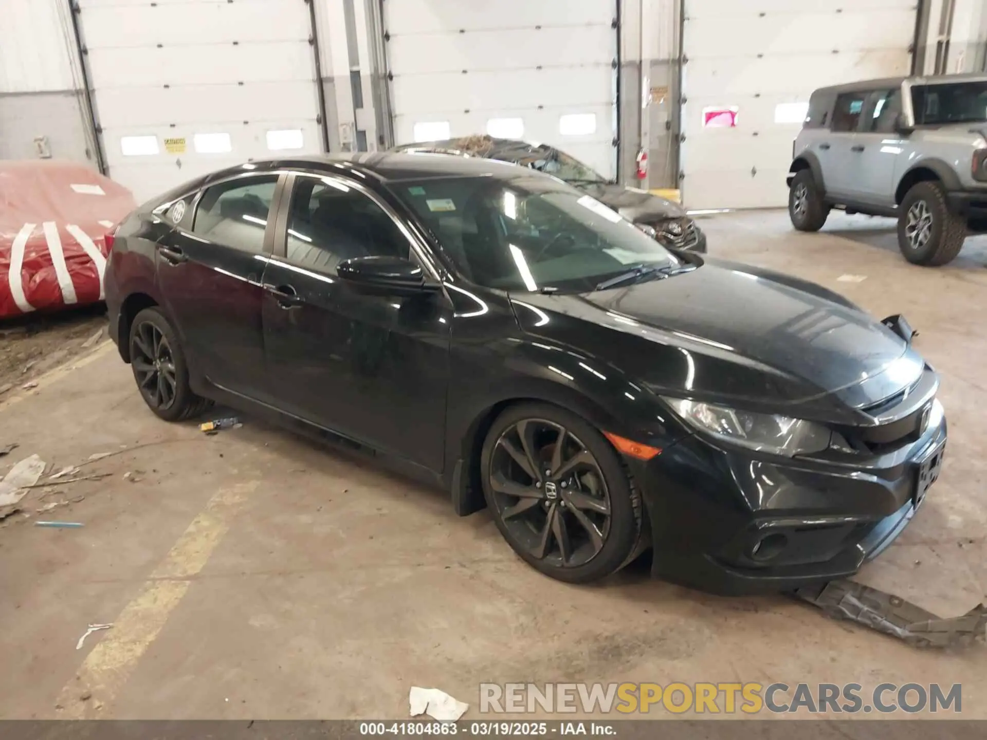 1 Фотография поврежденного автомобиля 19XFC2F89KE206213 HONDA CIVIC 2019