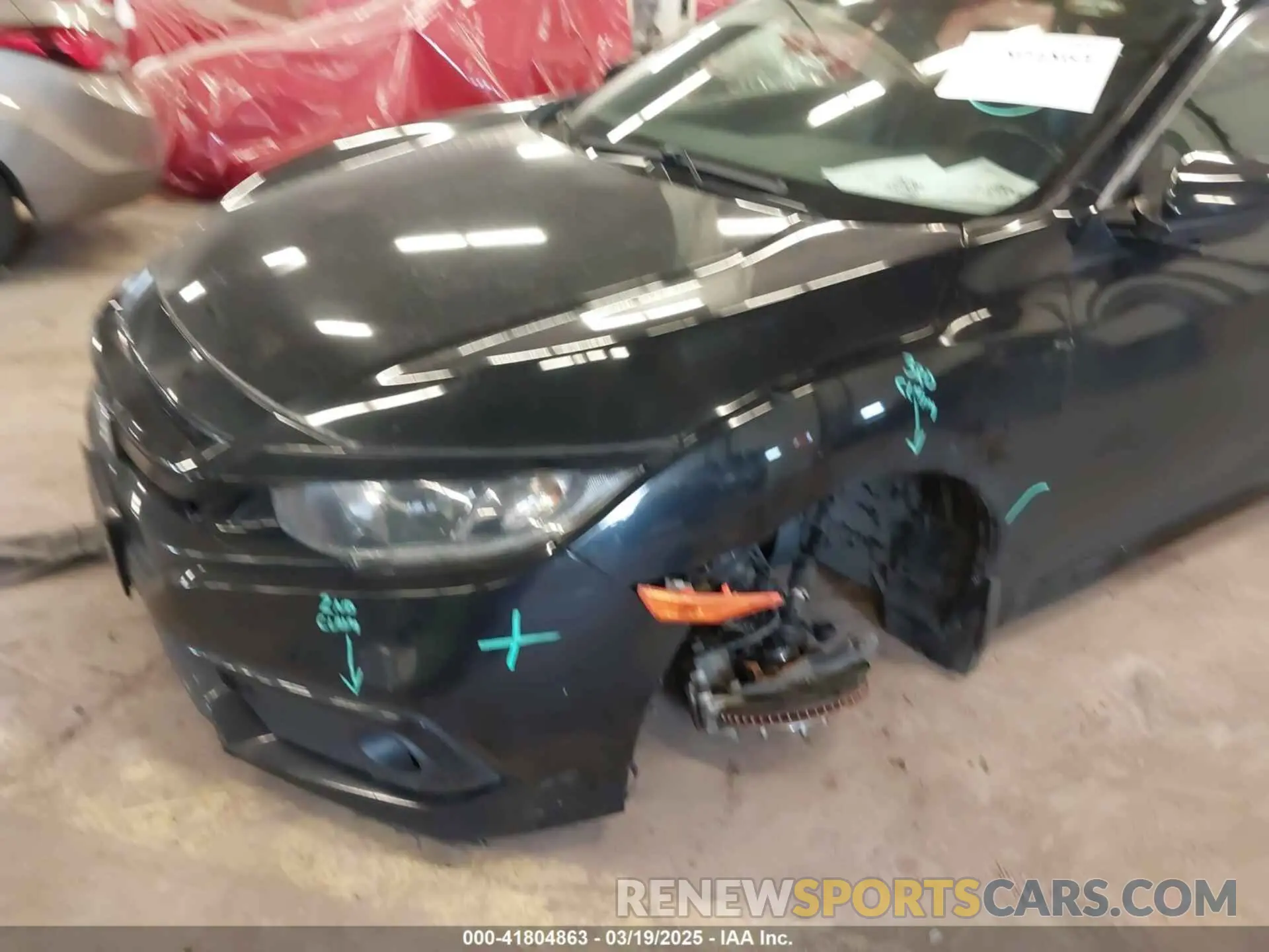 6 Фотография поврежденного автомобиля 19XFC2F89KE206213 HONDA CIVIC 2019